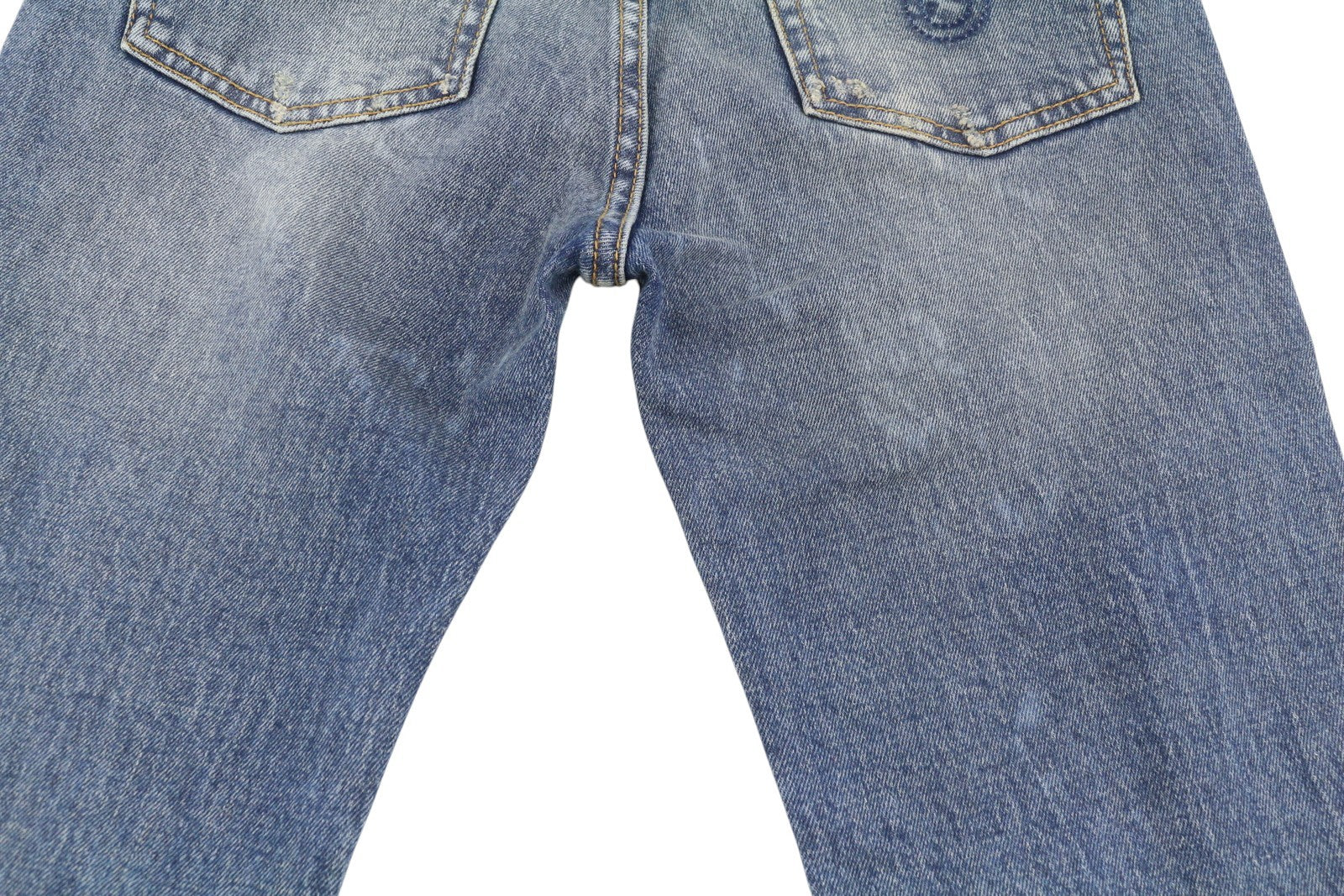 R13 Kick Fit Women Jeans 24 Kelly Stretch Washed Faded Ankle Cropped RRP€699