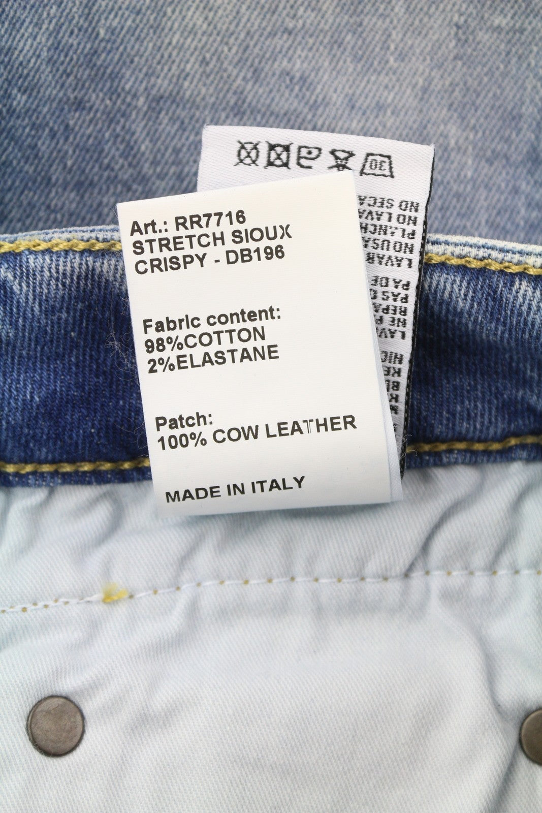 R13 Boy Straight W Rips Women Jeans 26 Jasper Stretch Faded Washed Cropped Denim