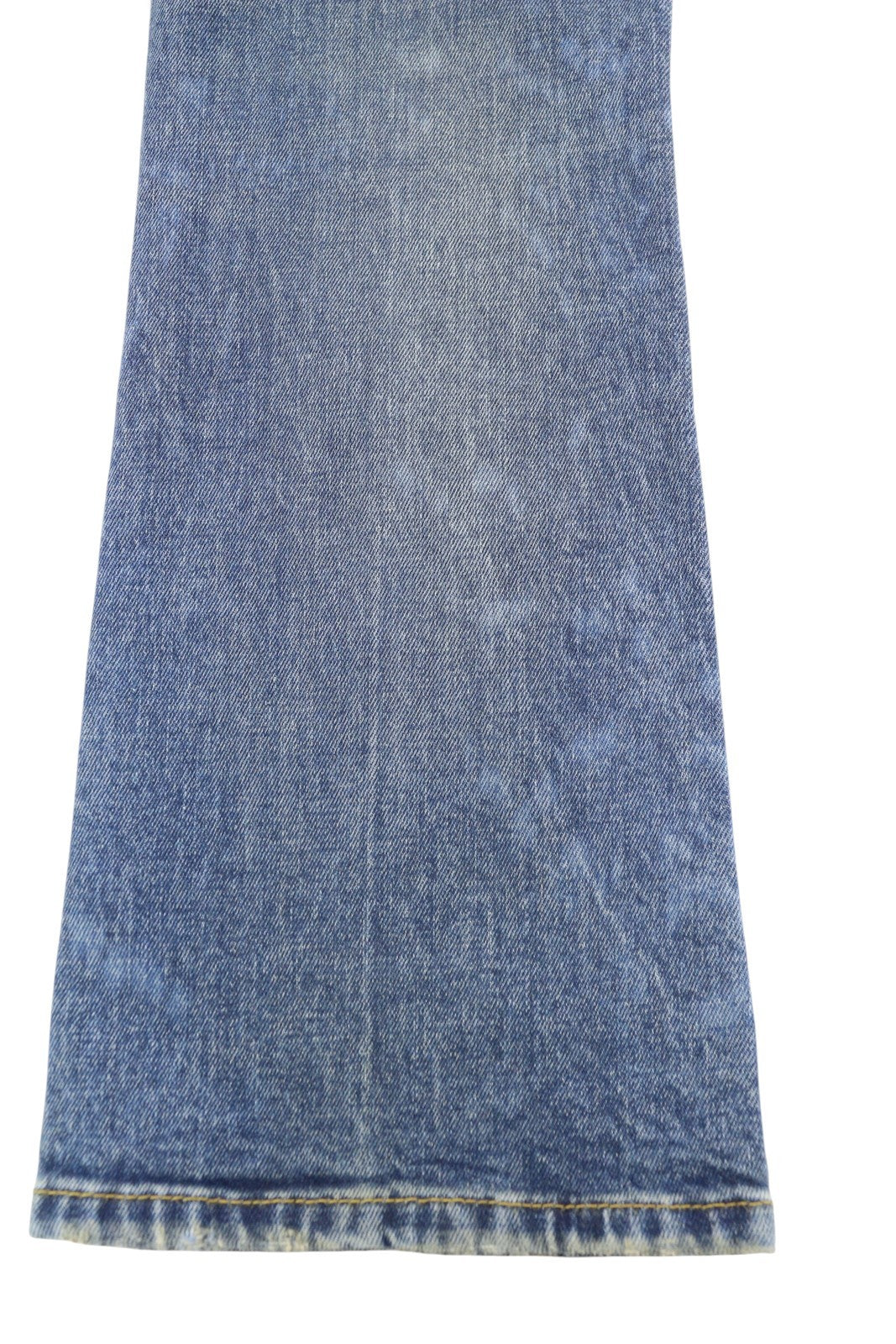 R13 Kick Fit Women Jeans 26 Kelly Stretch Washed Faded Ankle Length RRP€699