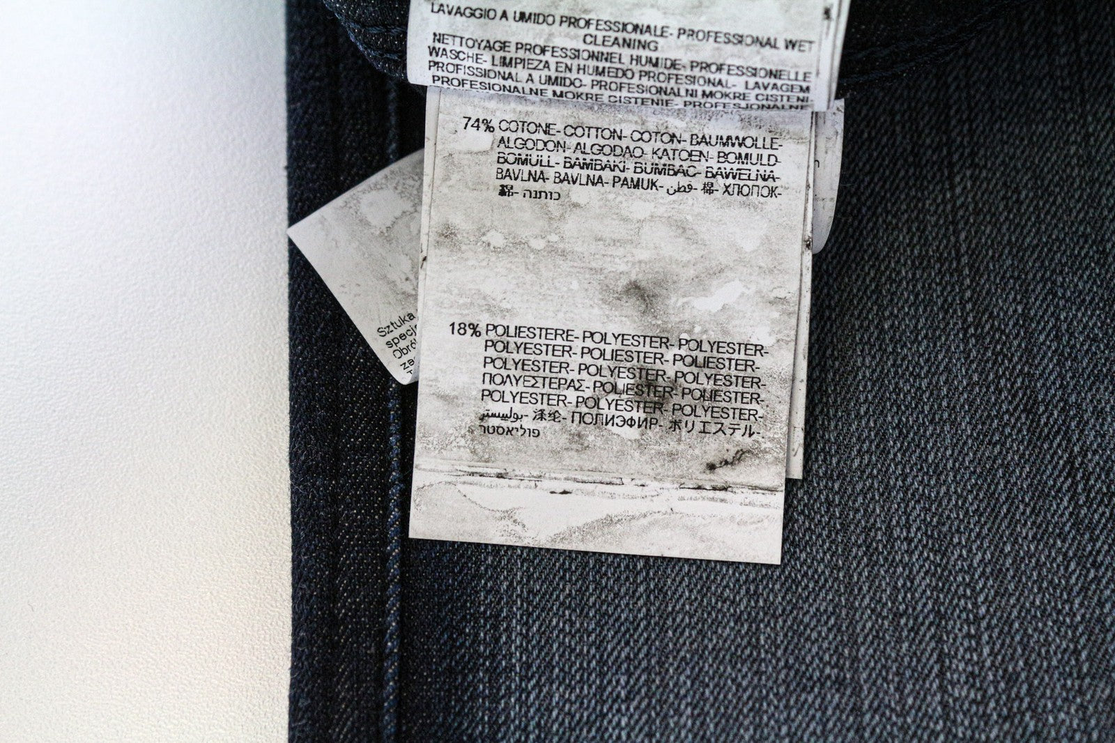 REPLAY Anbass Men's Jeans W28/L32 Dark Blue Slim Stretch Hyperflex+ Zipper Fly