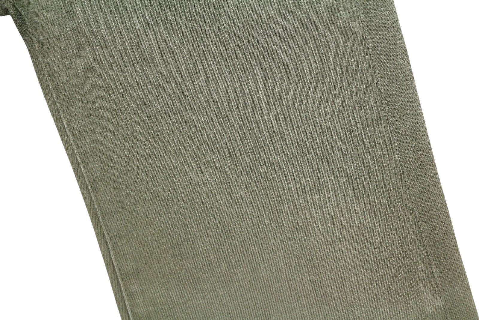 R13 Kick Fit Women Jeans 27 Olive Green Stretch Faded Ankle Length Cropped Denim