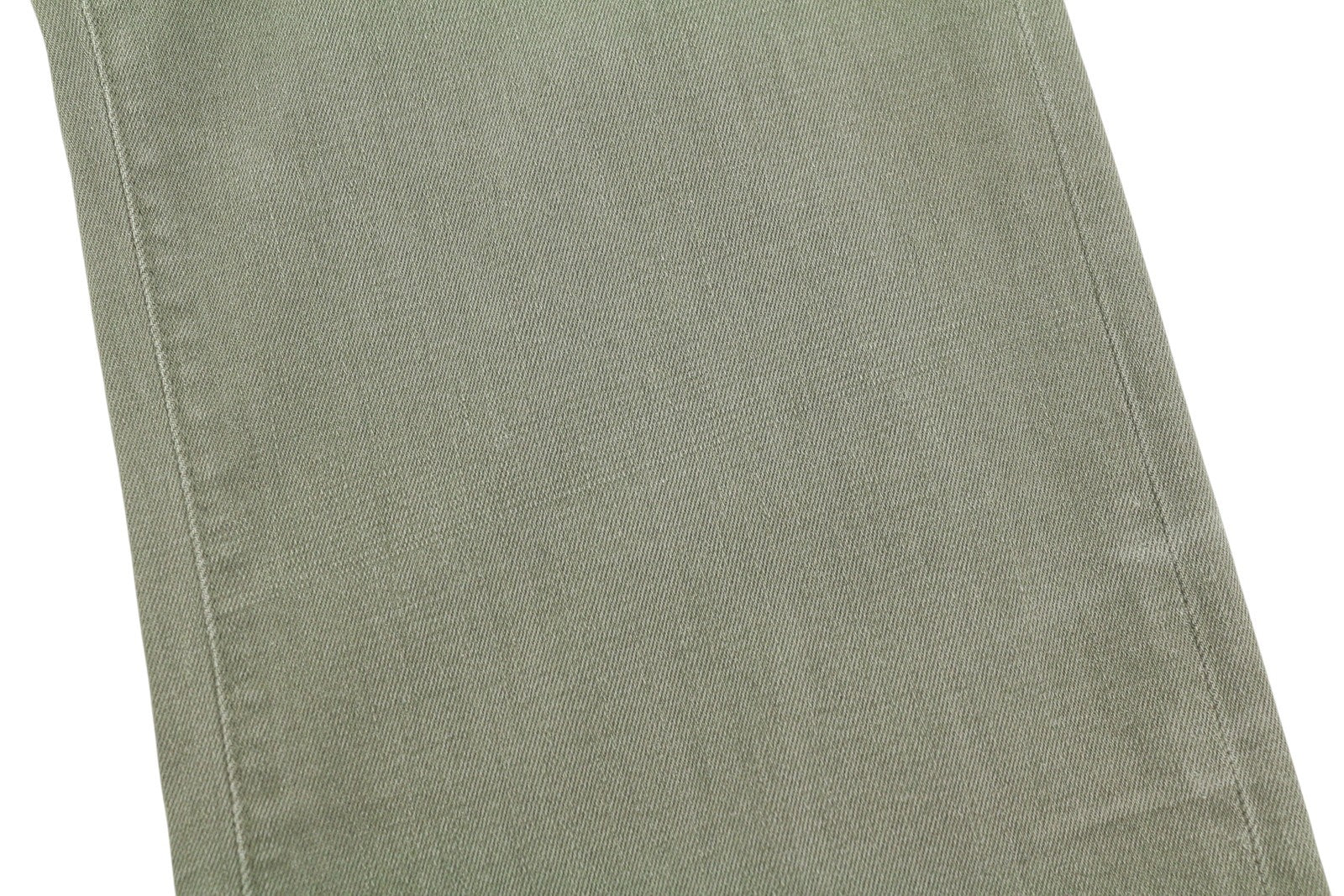 R13 Jane Women Jeans 25 Olive Green Stretch Loose Straight High Waist RRP€699