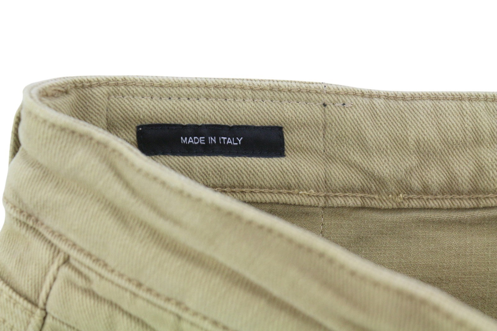 R13 Boy Straight Women Jeans 28 Khaki Stretch Cropped Ankle Light Denim RRP€699