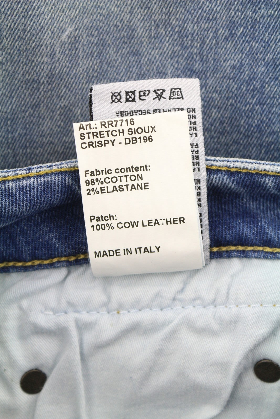 R13 Boy Straight W Rips Women Jeans 30 Jasper Stretch Faded Washed Cropped Denim