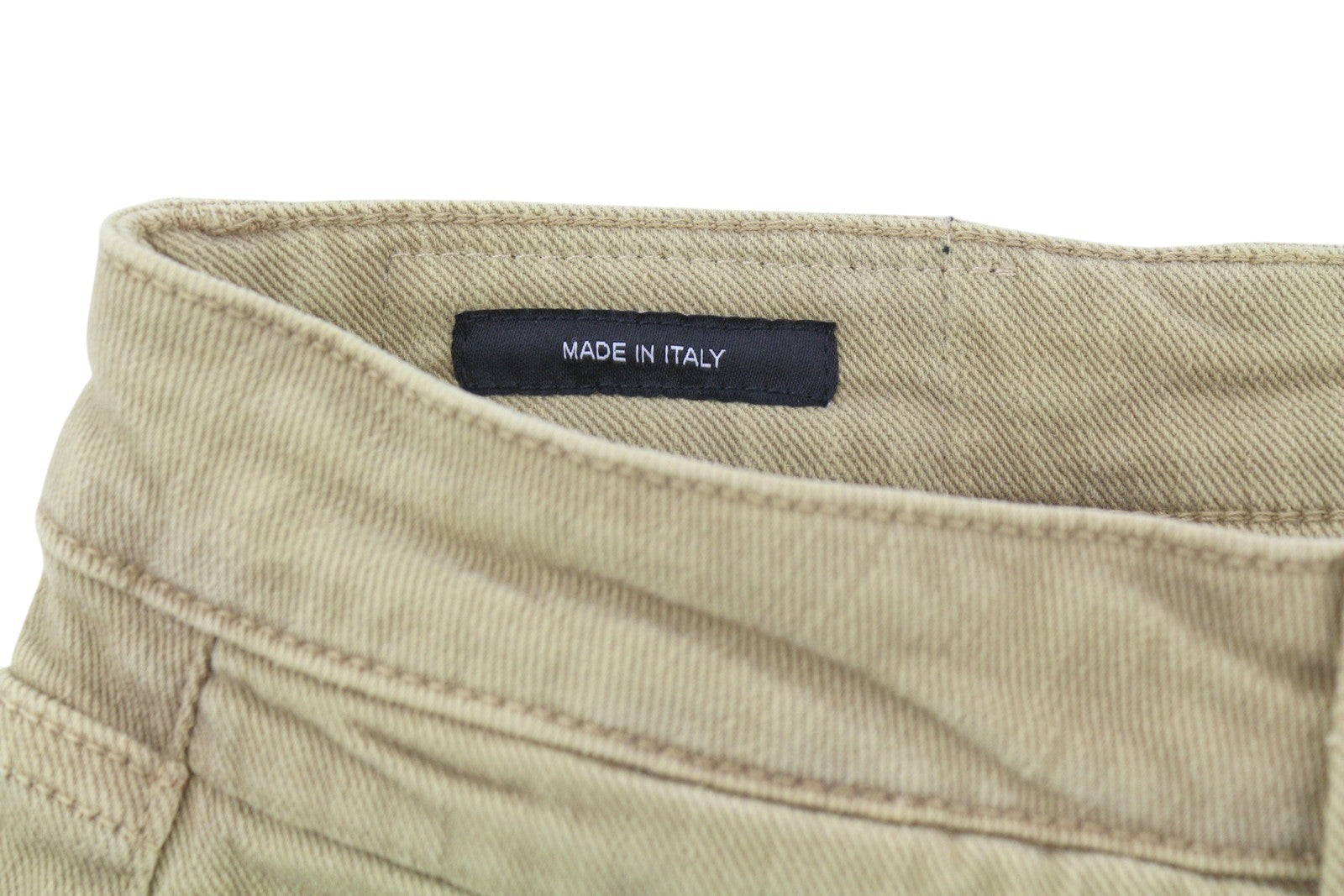 R13 Boy Straight Women Jeans 26 Khaki Stretchy Faded Ankle Length Casual RRP€699