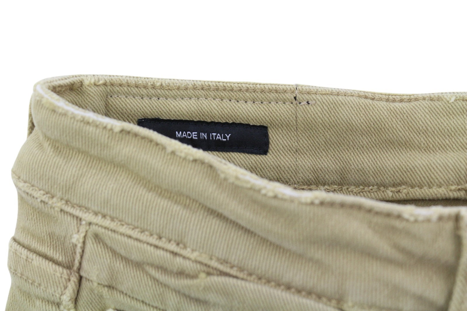 R13 Boy Straight Women Jeans 24 Khaki Stretch Washed Ankle Length Casual RRP€699