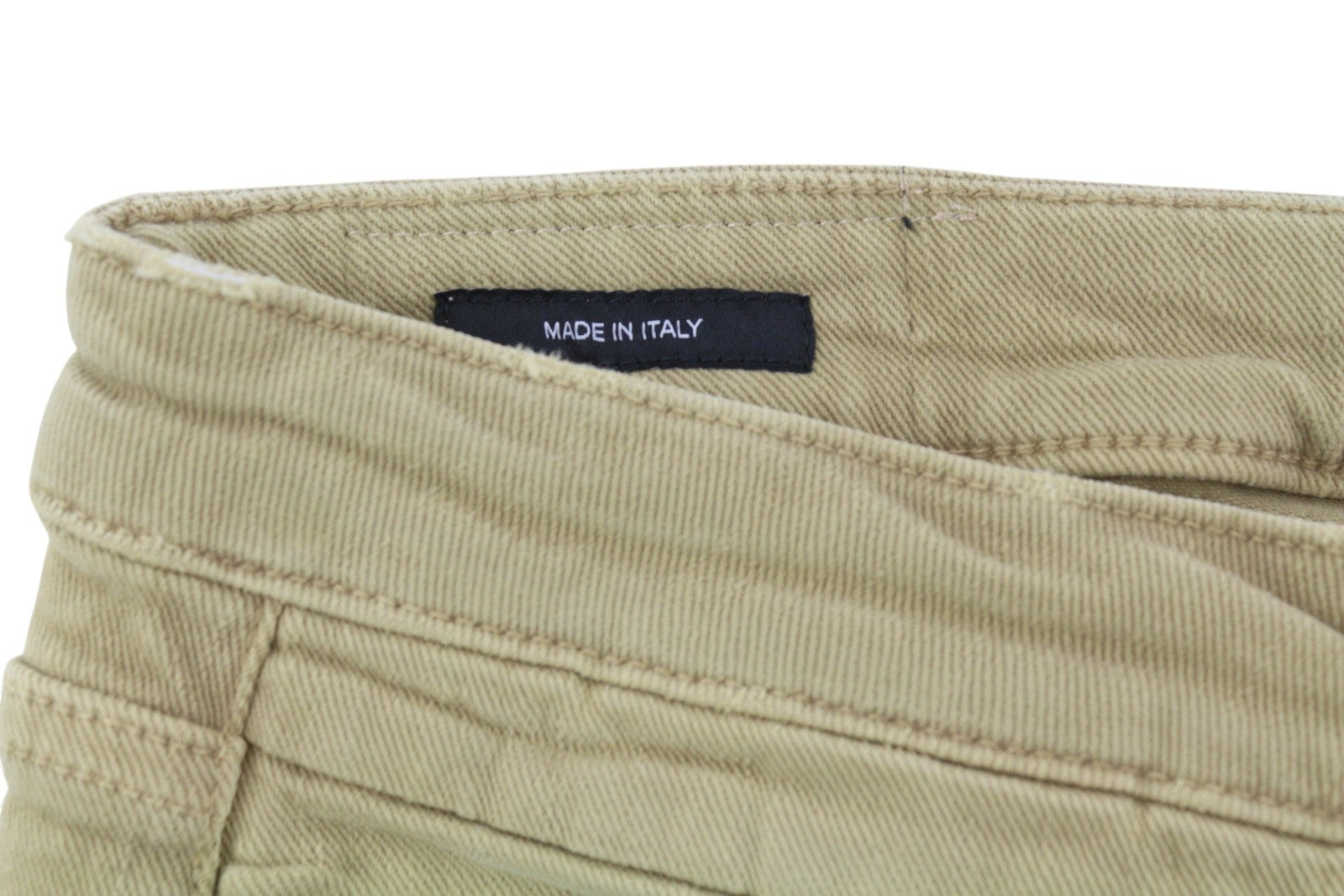 R13 Boy Straight Women Jeans 29 Khaki Stretch Washed Ankle Length Casual RRP€699