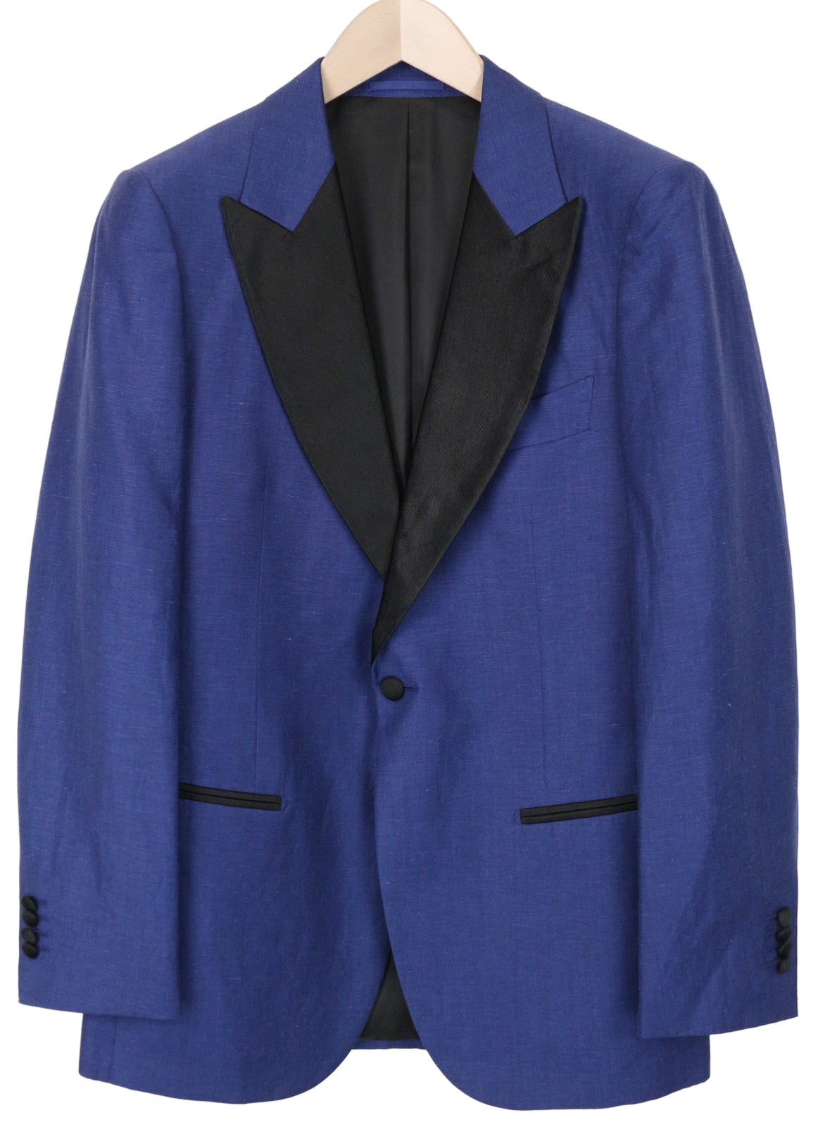 SUITSUPPLY New Verona Tux Men's Blazer UK38R Blue Wool Linen Single-Breasted