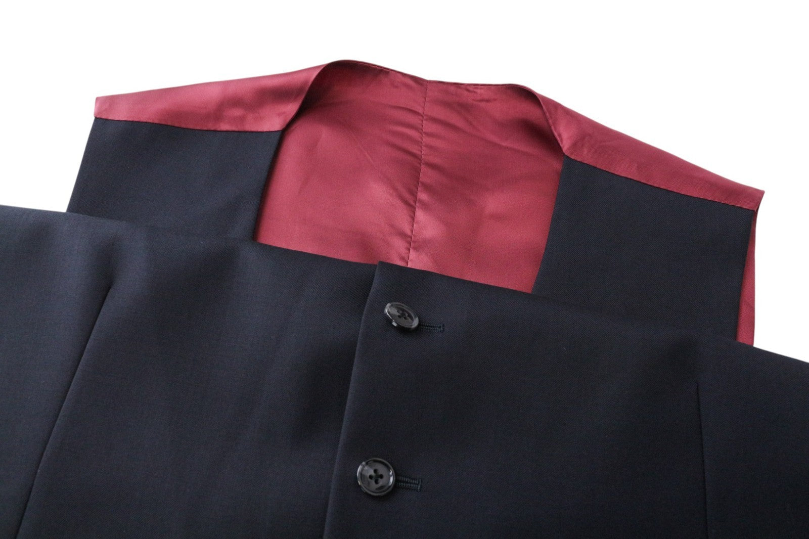 SUITSUPPLY La Spalla Men's Suit UK42R Blue Wool 3 Piece Single-Breasted Classic