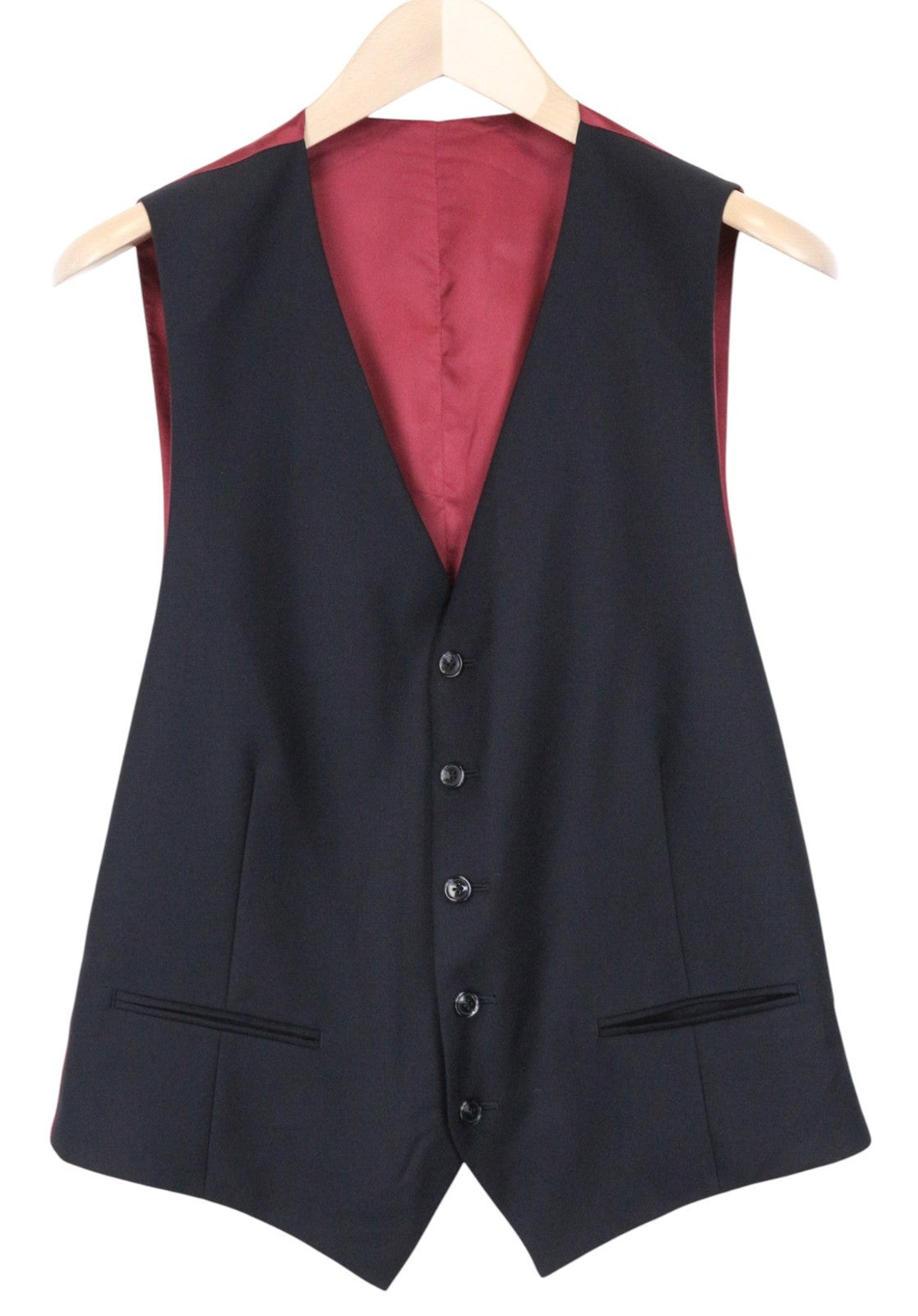 SUITSUPPLY La Spalla Men's Suit UK42R Blue Wool 3 Piece Single-Breasted Classic