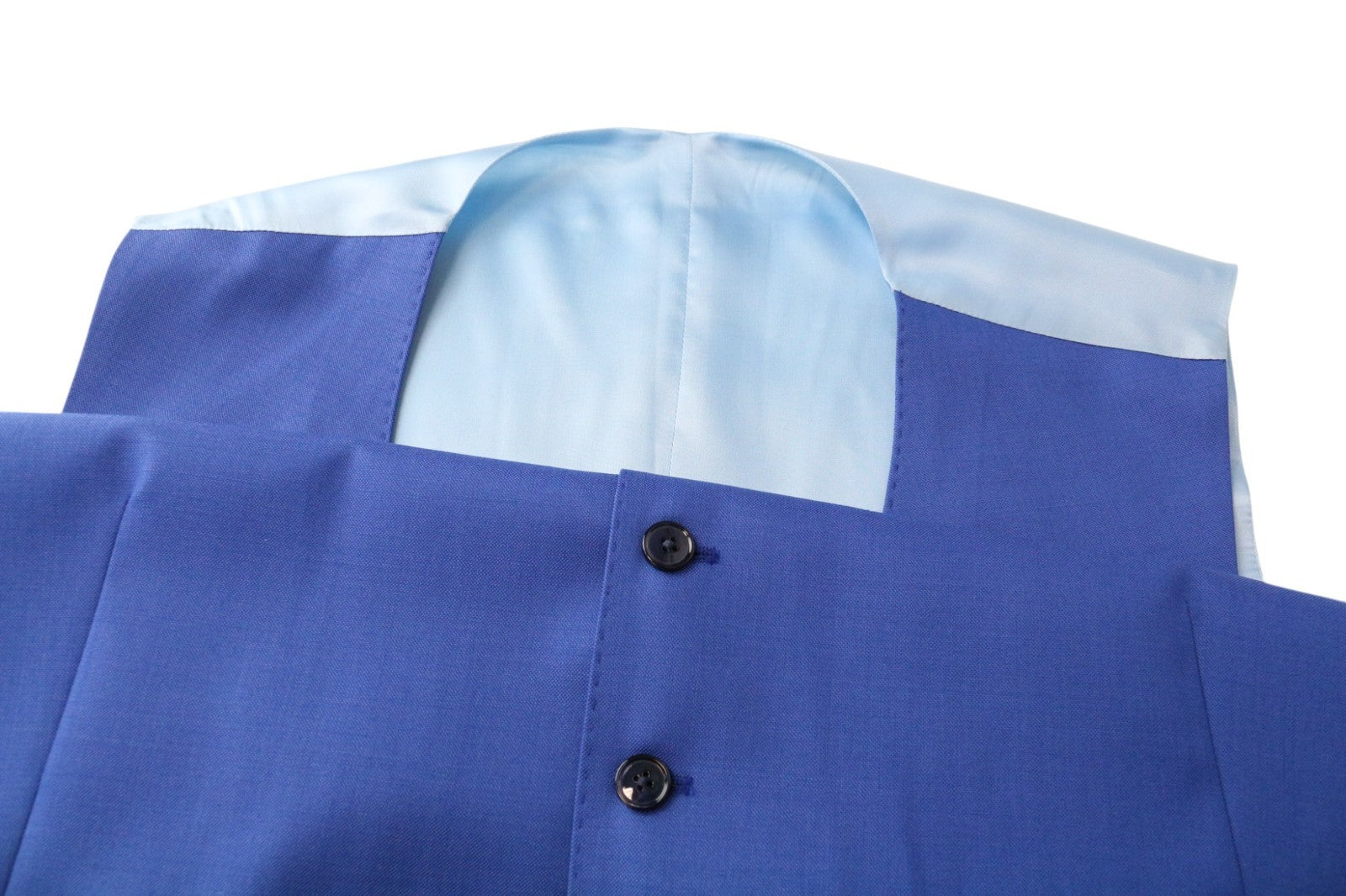 SUITSUPPLY Ferrara Men's Suit UK50R Blue 2 Piece Waistcoat & Trousers Pure Wool