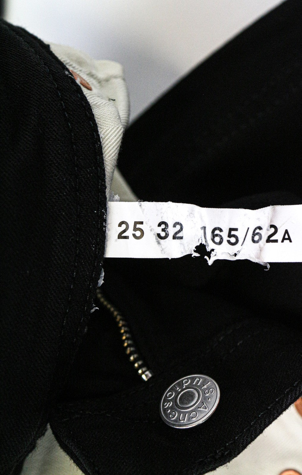 ACNE STUDIOS Bla Konst Women's Jeans W25/L32 Skinny Black 5-Pocket Denim Pants