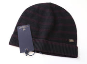SCOTCH & SODA Ams Couture Men's Hat OS Purple Striped Wool Beanie Knit Cap