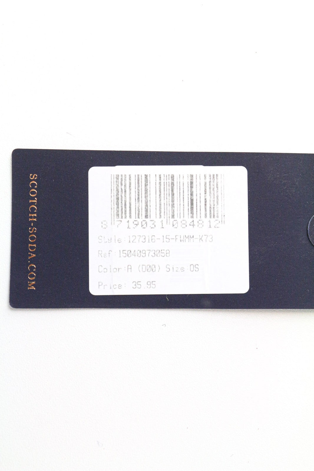 SCOTCH & SODA Ams Couture Men's Hat OS Purple Striped Wool Beanie Knit Cap