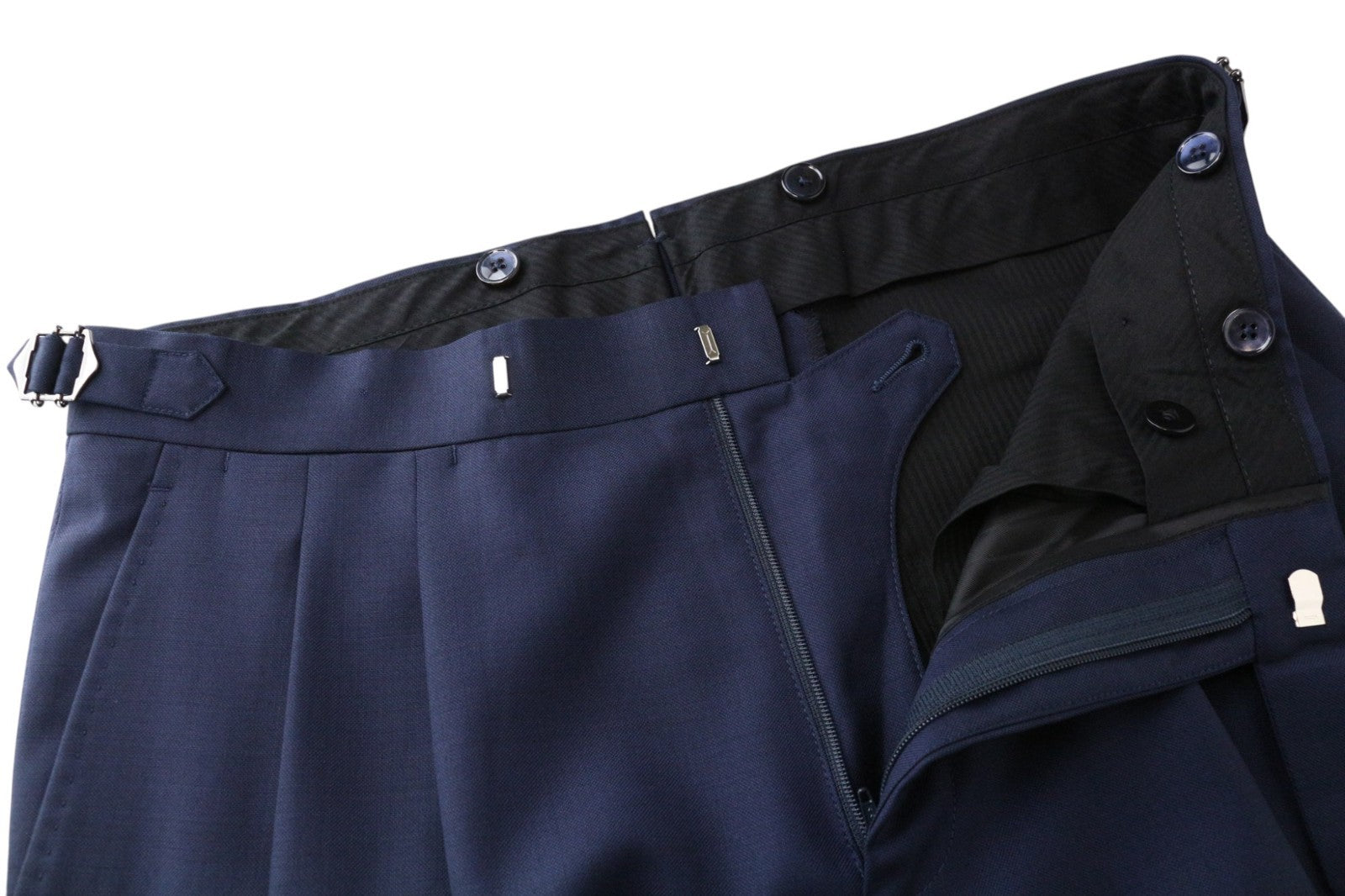 SUITSUPPLY Lazio Men's Suit UK36L Blue Wool 2 Piece Single-Breasted Tailored