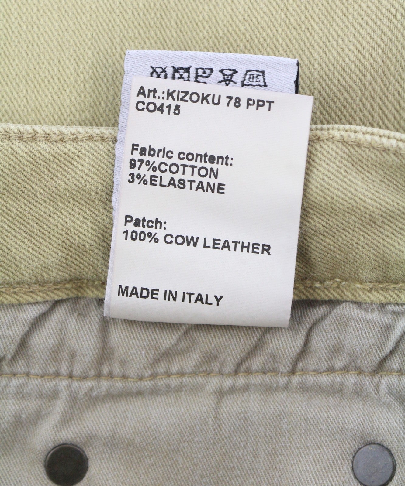 R13 Boy Straight Women Jeans 28 Khaki Stretch Denim Cropped Ankle Length RRP€699