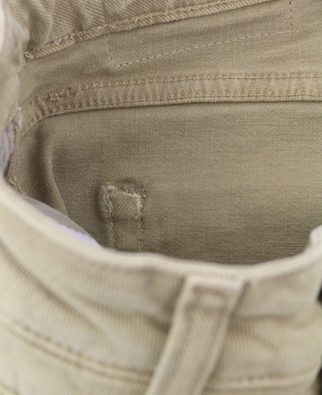 R13 Boy Straight Women Jeans 28 Khaki Stretch Denim Cropped Ankle Length RRP€699