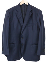 SUITSUPPLY vyriškas švarkas ~UK36R tamsiai mėlynas plonas melanžas, grynos vilnos, S110s, daugiametis 