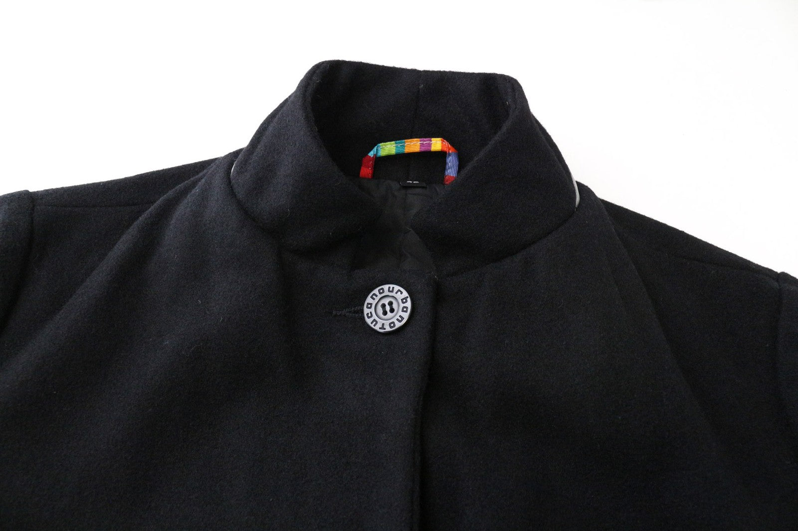 TUCANO URBANO New Carmen Women's Coat IT42 Black Wool Blend Windproof Biker