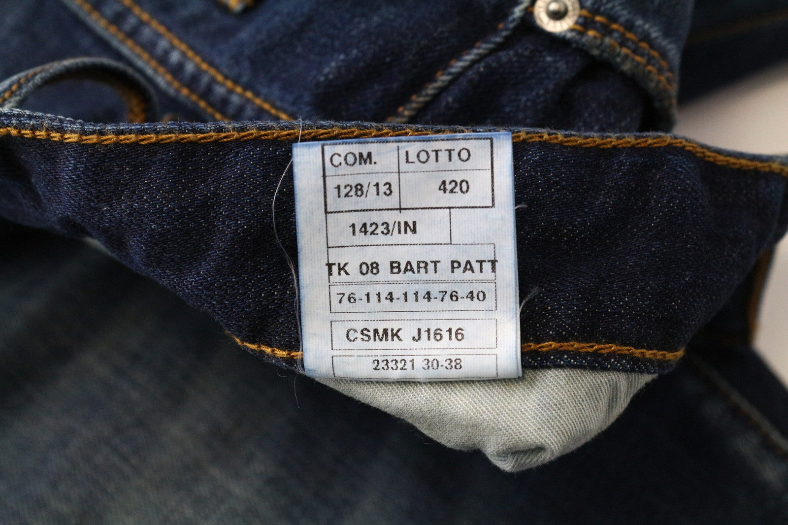 TAKESHY KUROSAWA Men's Jeans W34 Distressed Blue Washed Slim Pure Cotton