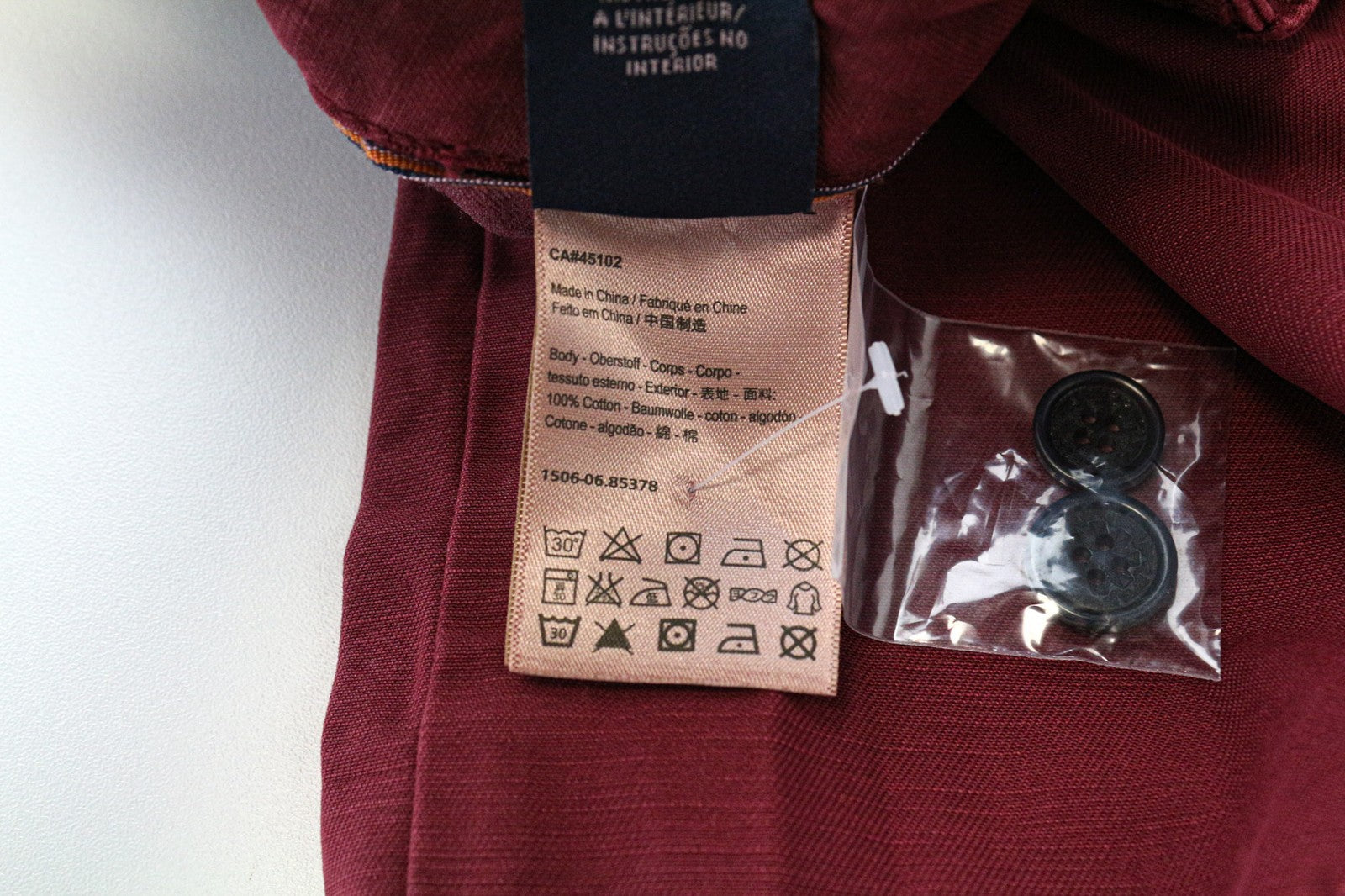 SCOTCH & SODA Theon Men's Trousers W29/L34 Burgundy Slim Non-Stretch Chino