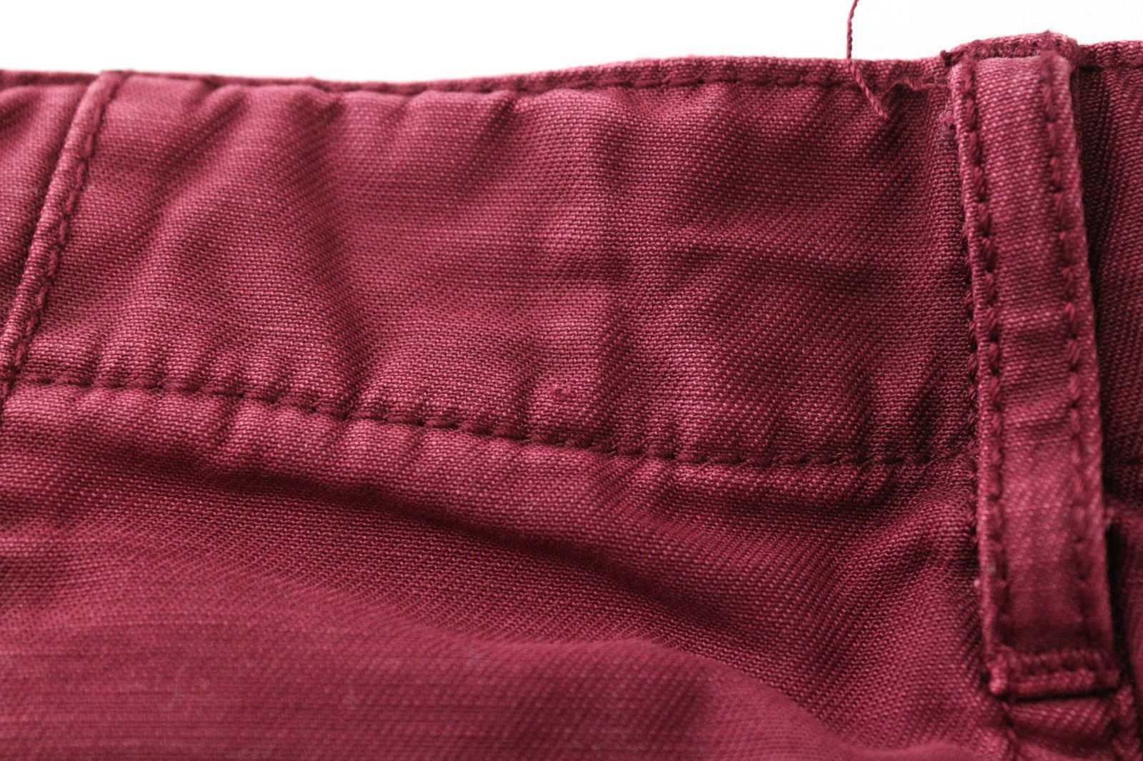 SCOTCH & SODA Theon Men's Trousers W29/L34 Burgundy Slim Non-Stretch Chino