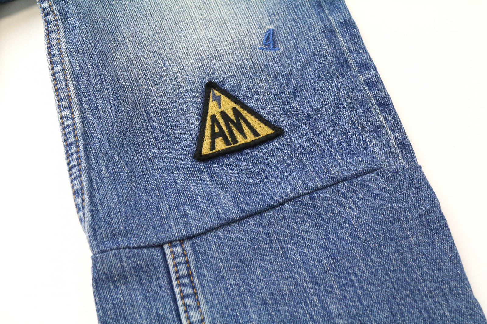 SCOTCH & SODA Fleet Men's Jeans W29/L34 3D Anti-Fit Blue Distressed Painted Btn