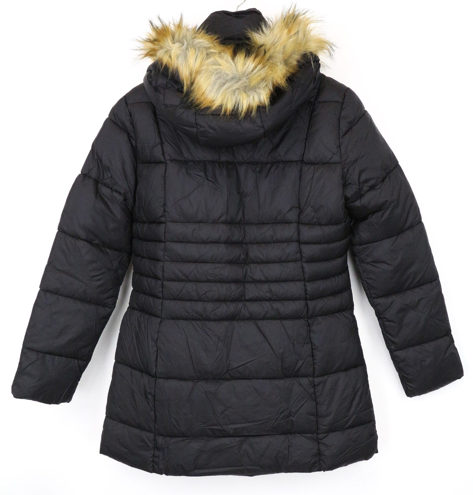 TUCANO URBANO Furbet Women's Jacket L Black Faux Fur Hooded Thermal Coat