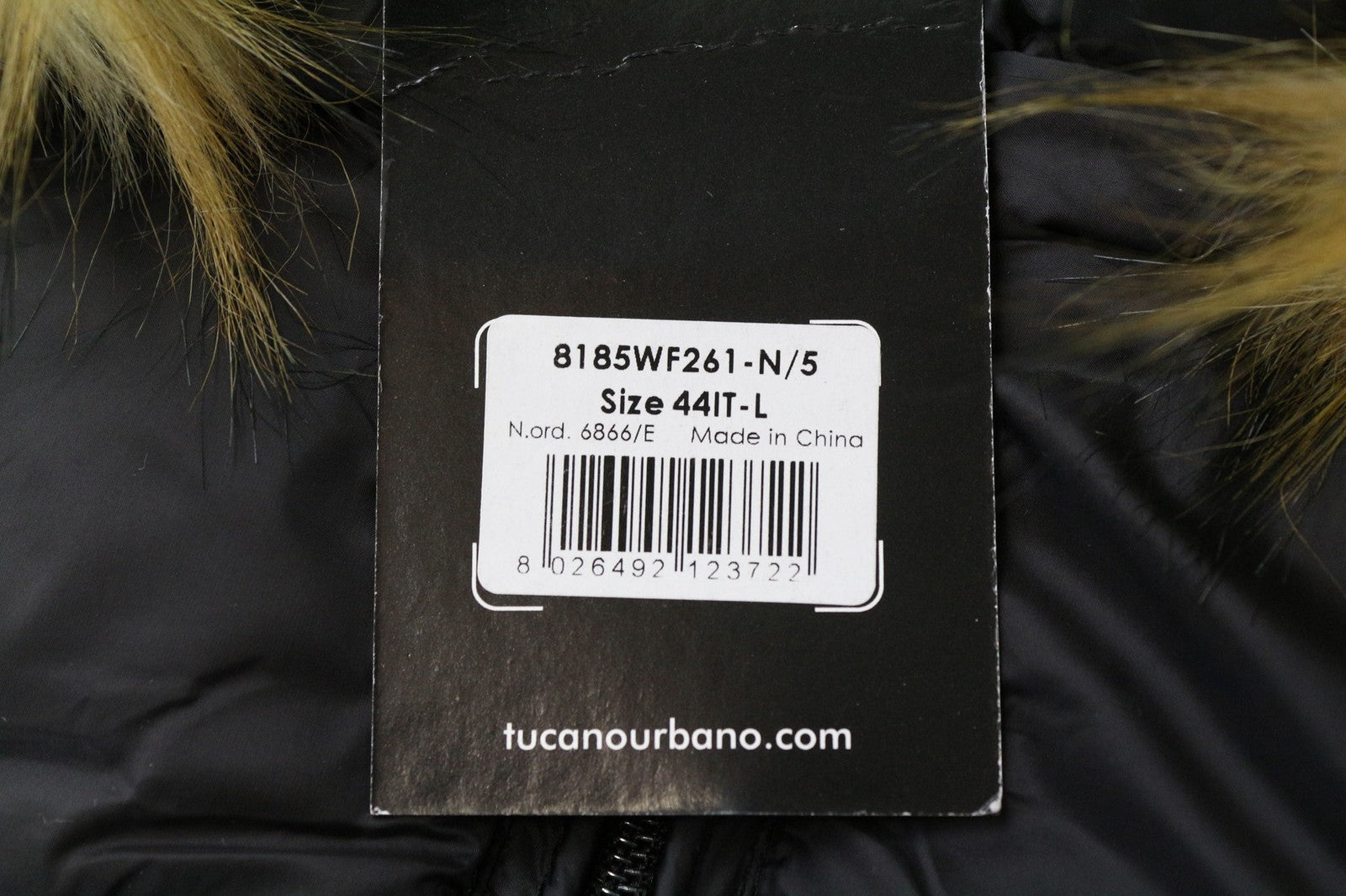 TUCANO URBANO Furbet Women's Jacket L Black Faux Fur Hooded Thermal Coat
