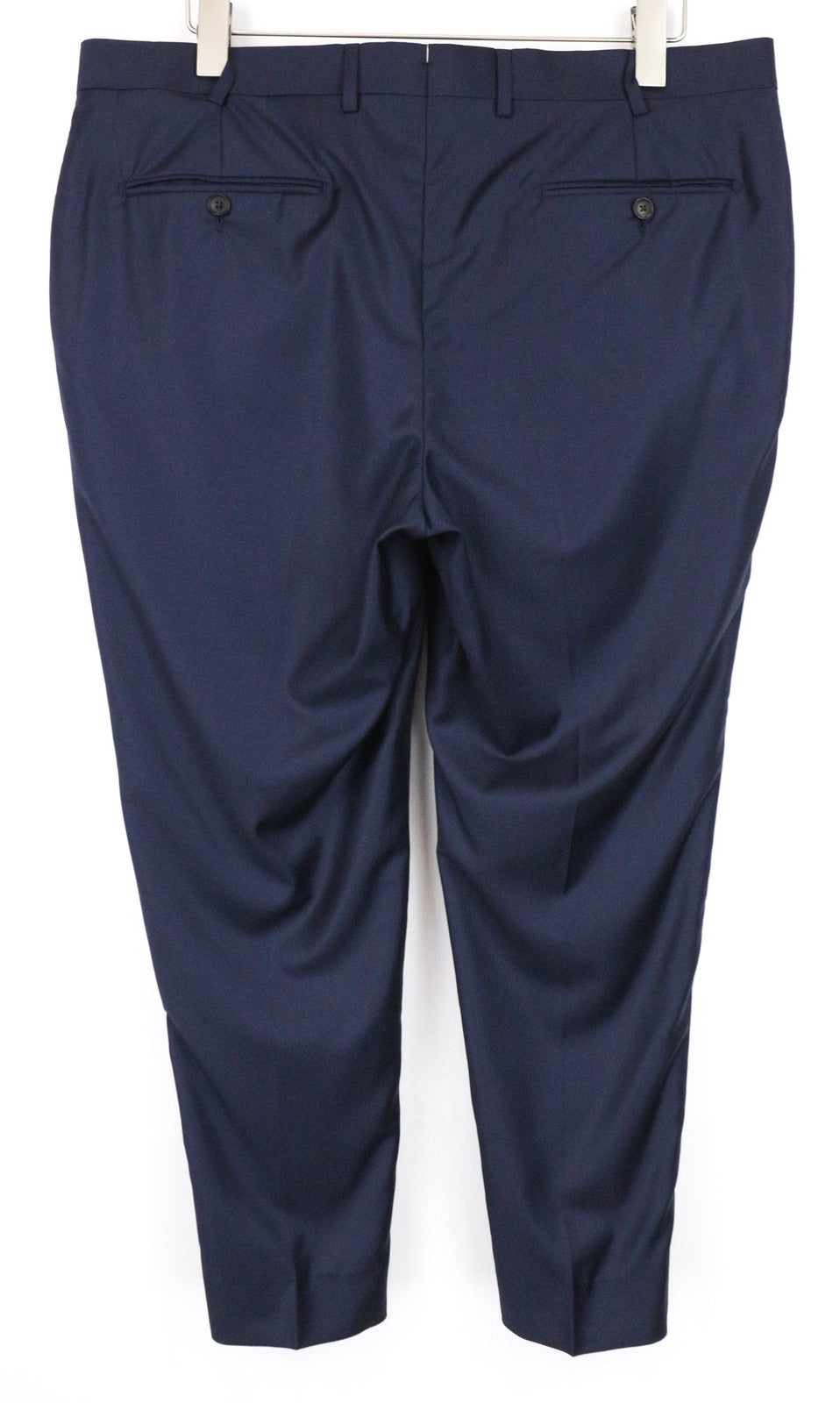 SUITSUPPLY Brescia Men's Trousers UK40S Slim Wool Blue Twill Flat Front Pants