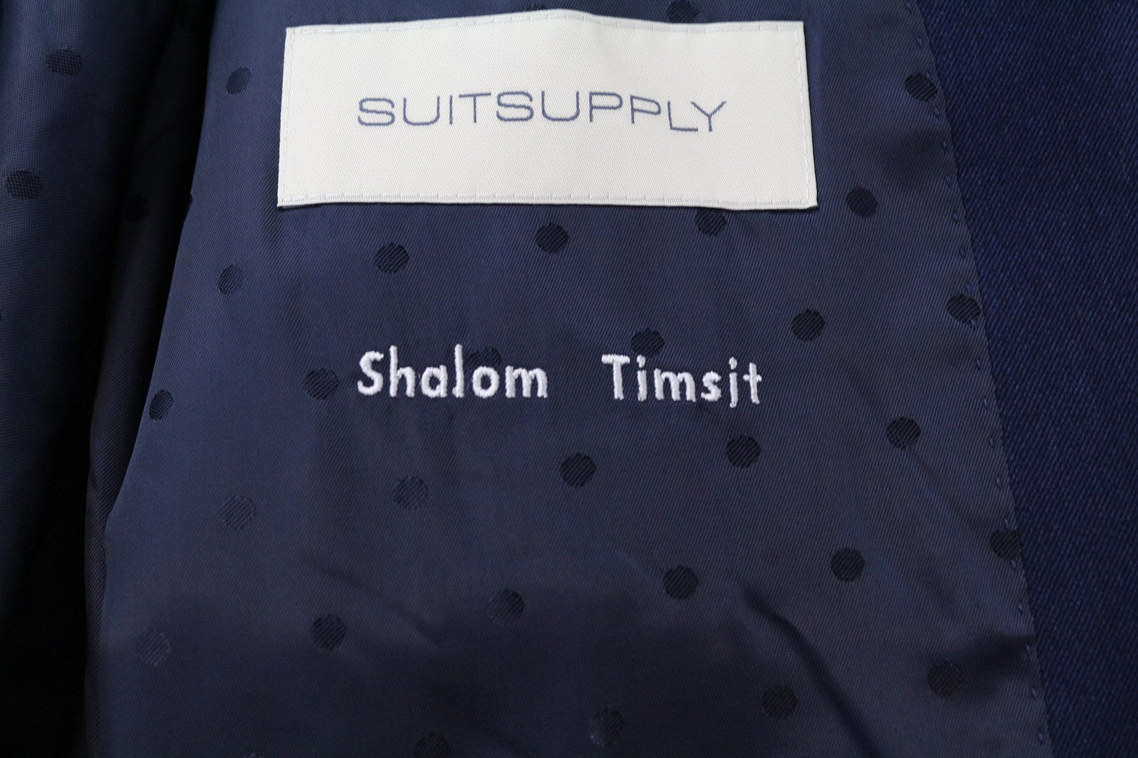 SUITSUPPLY La Spalla Men's Blazer UK48R Slim Melange Navy Wool S130s Formal