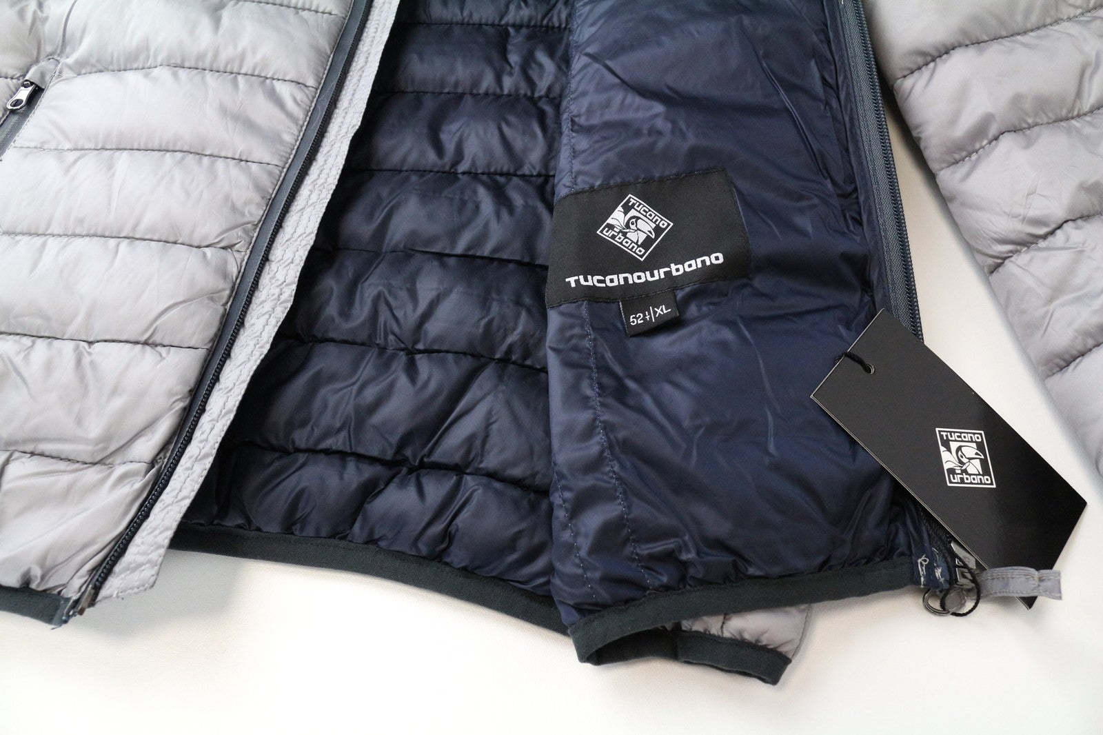 TUCANO URBANO Lot Pack Women's Jacket IT52 Grey Puffer Motorcycle Windbreaker