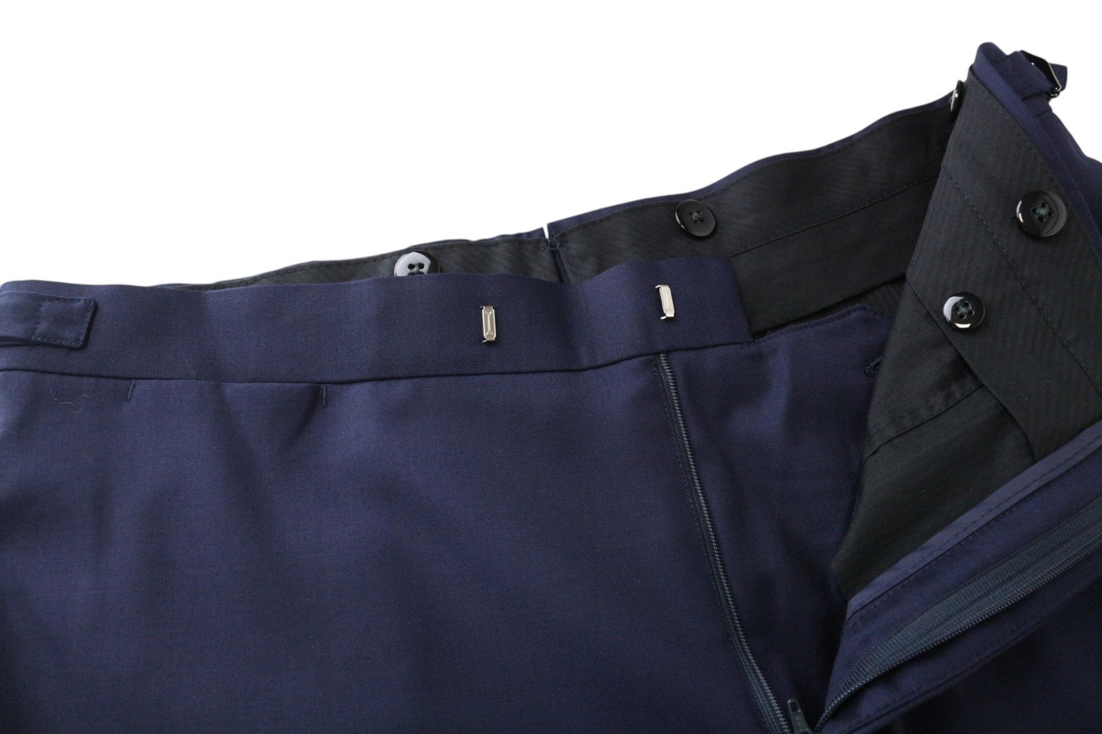 SUITSUPPLY Lazio Tuxedo Men's Suit UK42S Blue Wool Super 130's Slim 3 Piece