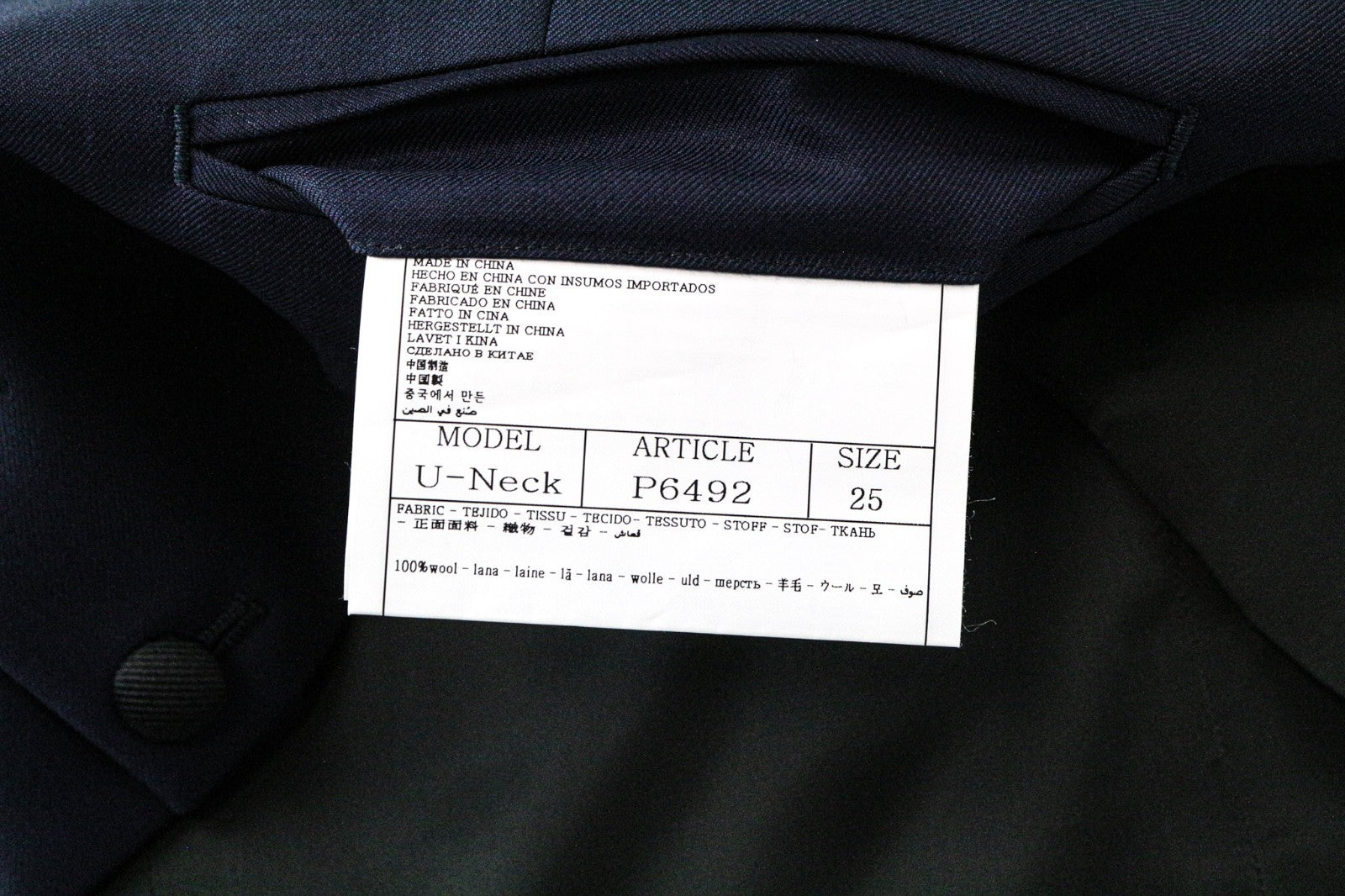 SUITSUPPLY Lazio Tuxedo Men's Suit UK42S Blue Wool Super 130's Slim 3 Piece