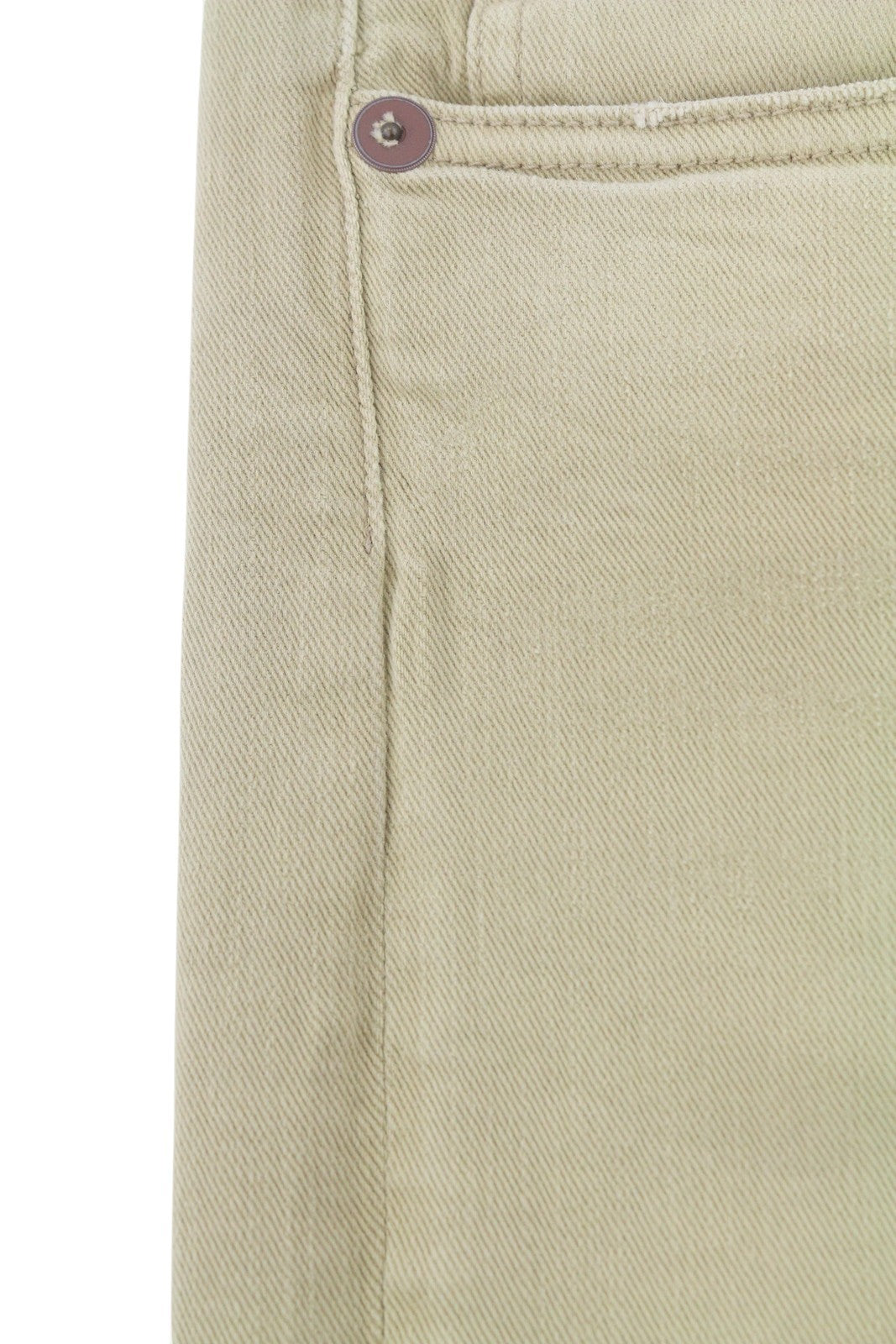 R13 Boy Straight Women Jeans 29 Khaki Stretch Faded Ankle Length Casual RRP€699