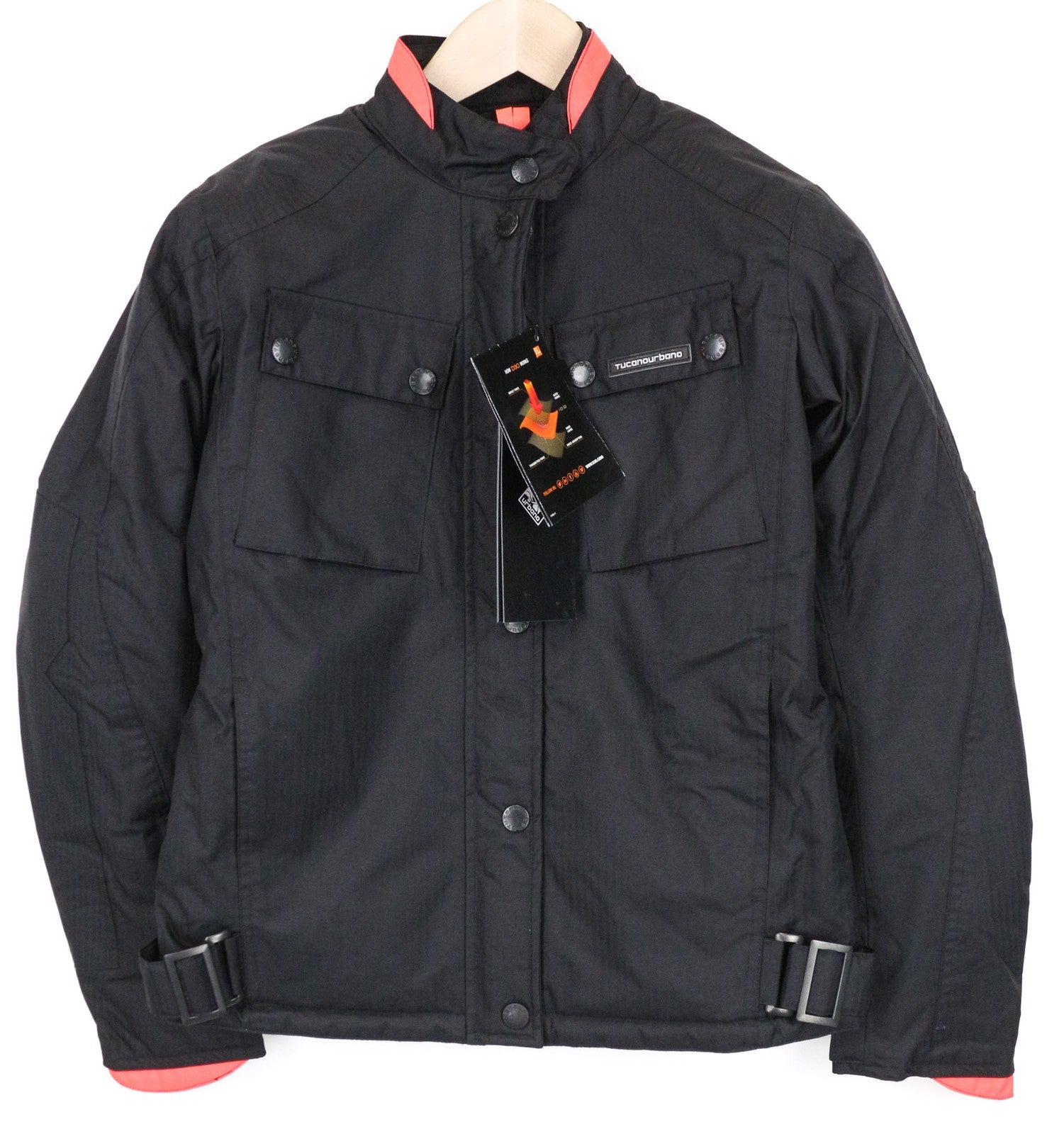 TUCANO URBANO 2Cilindri Women's Jacket XS Black Armored Moto Breathable Coat