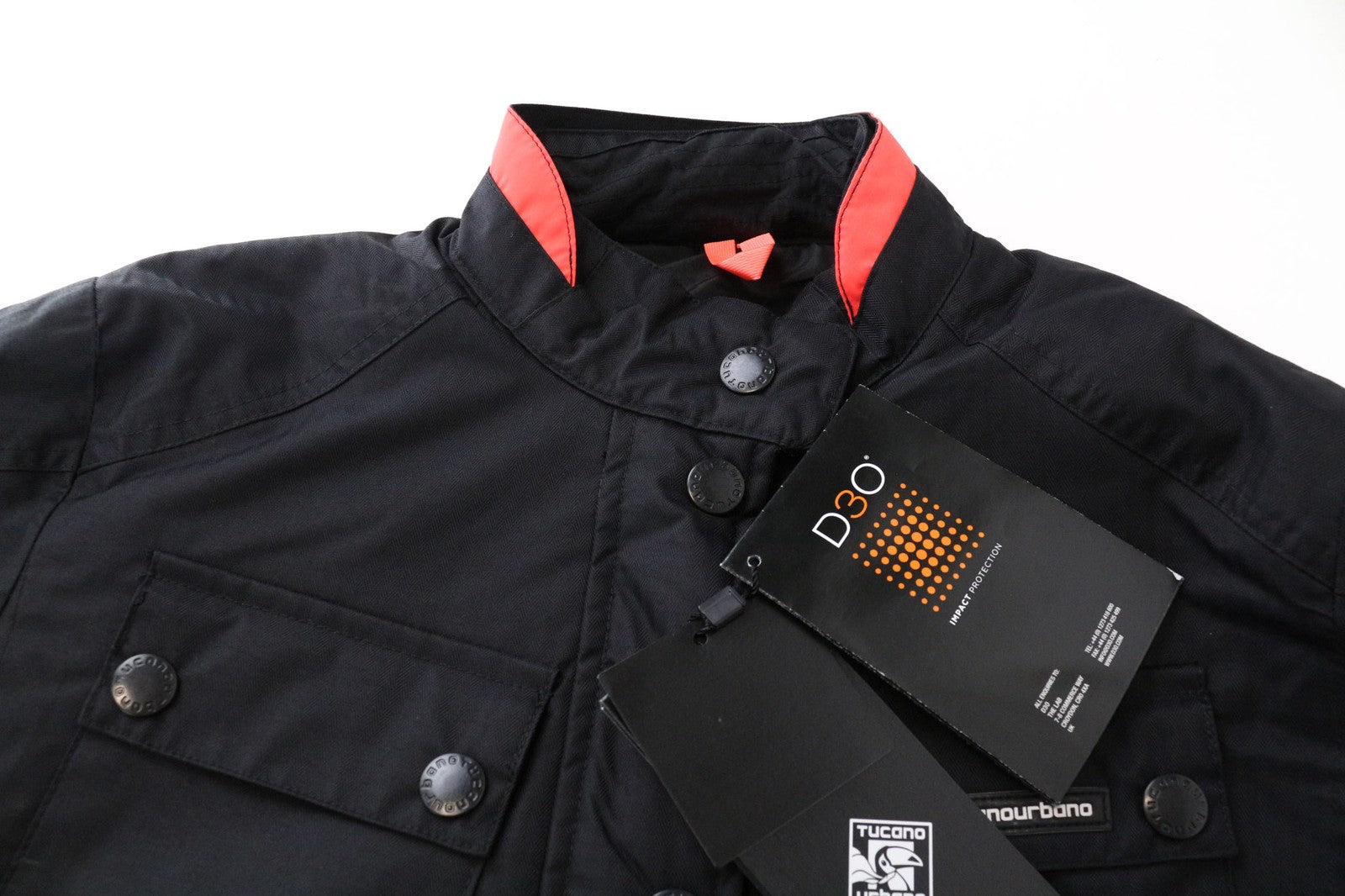 TUCANO URBANO 2Cilindri Women's Jacket XS Black Armored Moto Breathable Coat