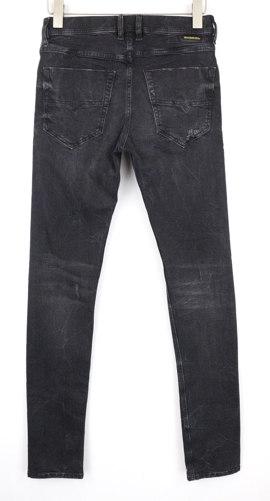 DIESEL Tepphar 069DV Men's Jeans W28/L34 Black Slim Carrot Washed Stretch Denim