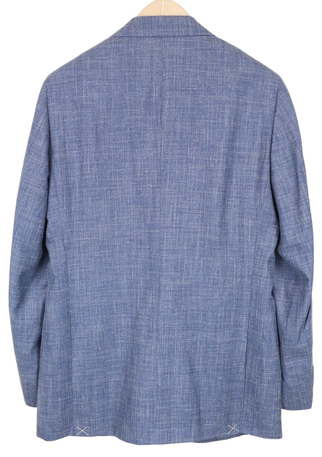 SUITSUPPLY La Spalla Men's Blazer UK38R Blue Linen Silk Wool Blend Single-Breast