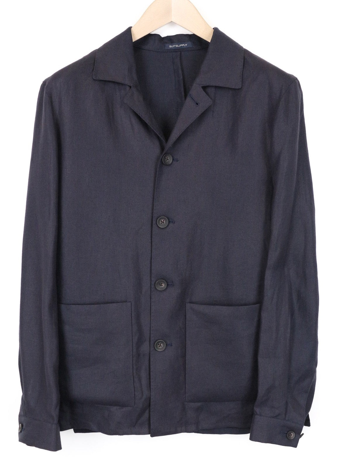 „SUITSUPPLY Walter“ vyriškas švarkas, UK36R, tamsiai mėlynas, lengvas lininis švarkas 