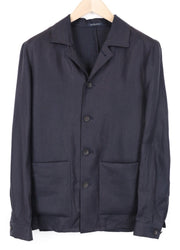 „SUITSUPPLY Walter“ vyriškas švarkas, UK36R, tamsiai mėlynas, lengvas lininis švarkas 