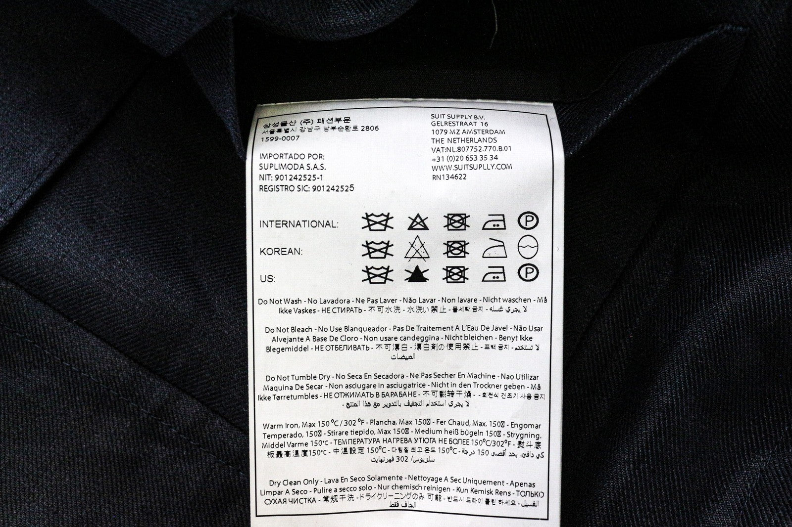 „SUITSUPPLY Walter“ vyriškas švarkas, UK36R, tamsiai mėlynas, lengvas lininis švarkas 