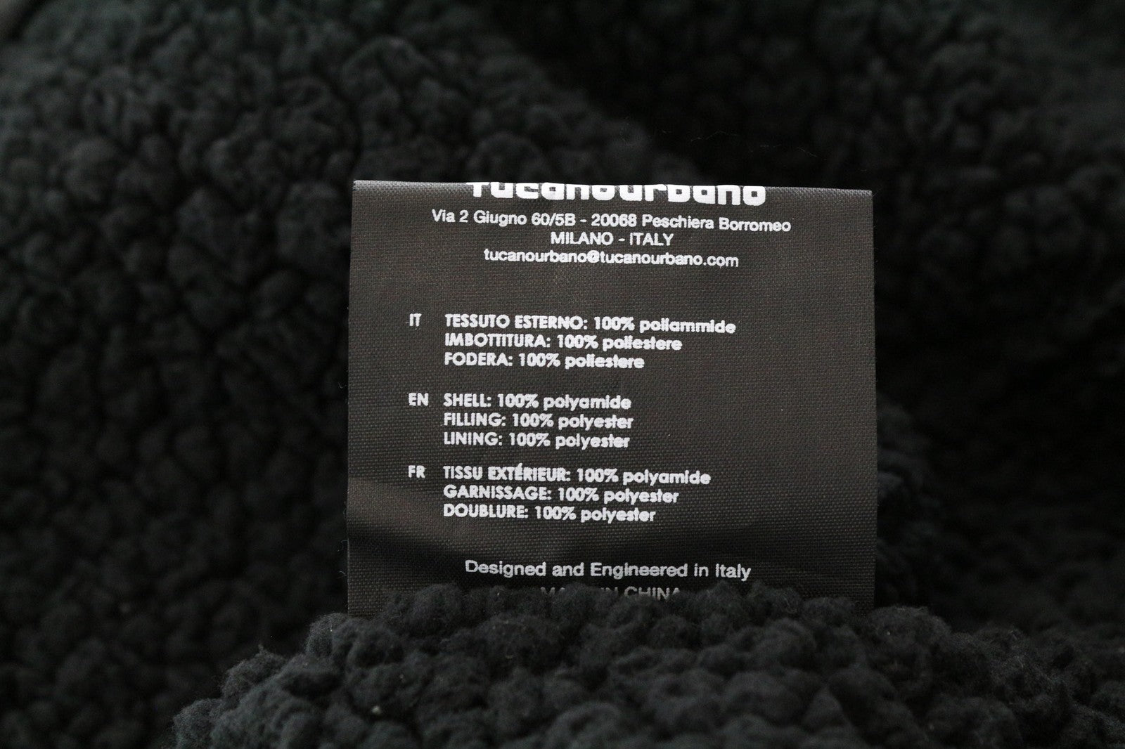 TUCANO URBANO Trudy Women's Jacket XS Black Thermal Padded Windbreaker Lined