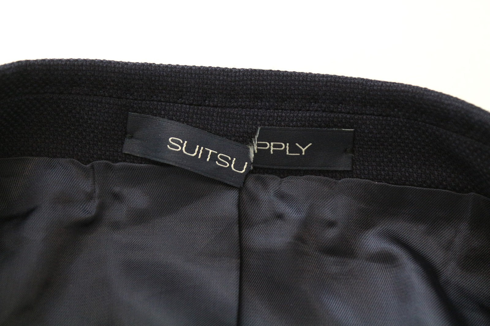 SUITSUPPLY La Spalla Men's Blazer UK52S Blue Wool Stretch Single-Breast Formal