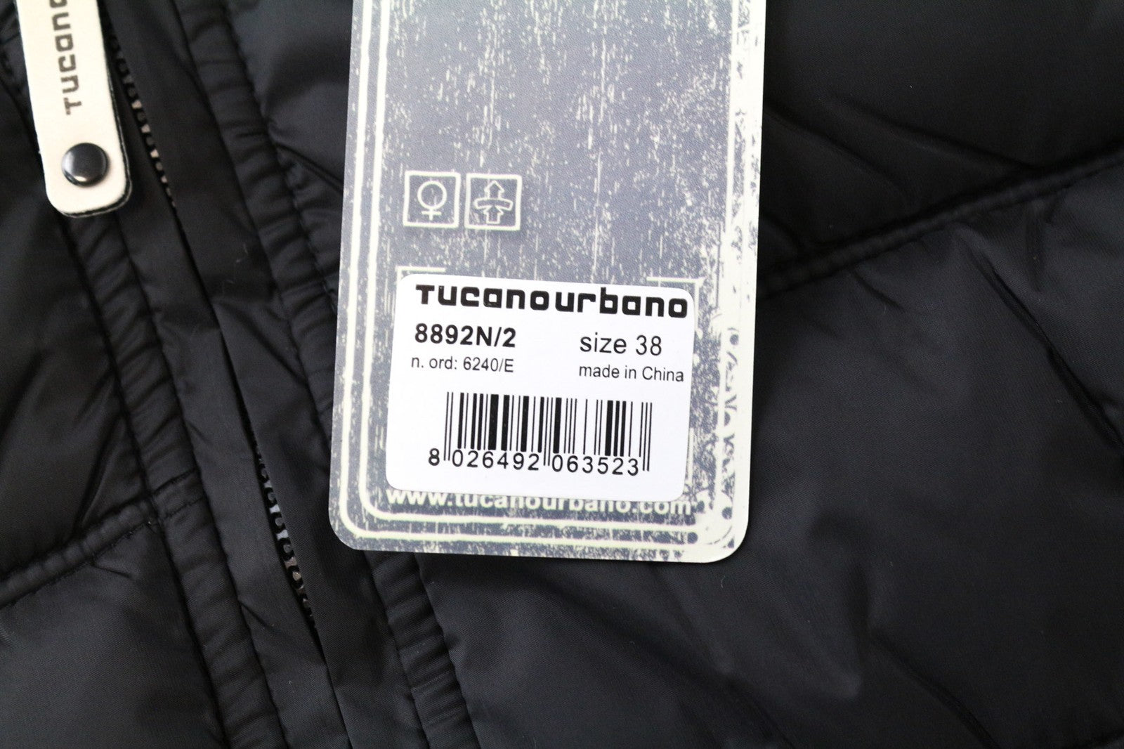 TUCANO URBANO Hot Dan Women's Waistcoat IT38 Black Moto Vest Sleeveless Lined