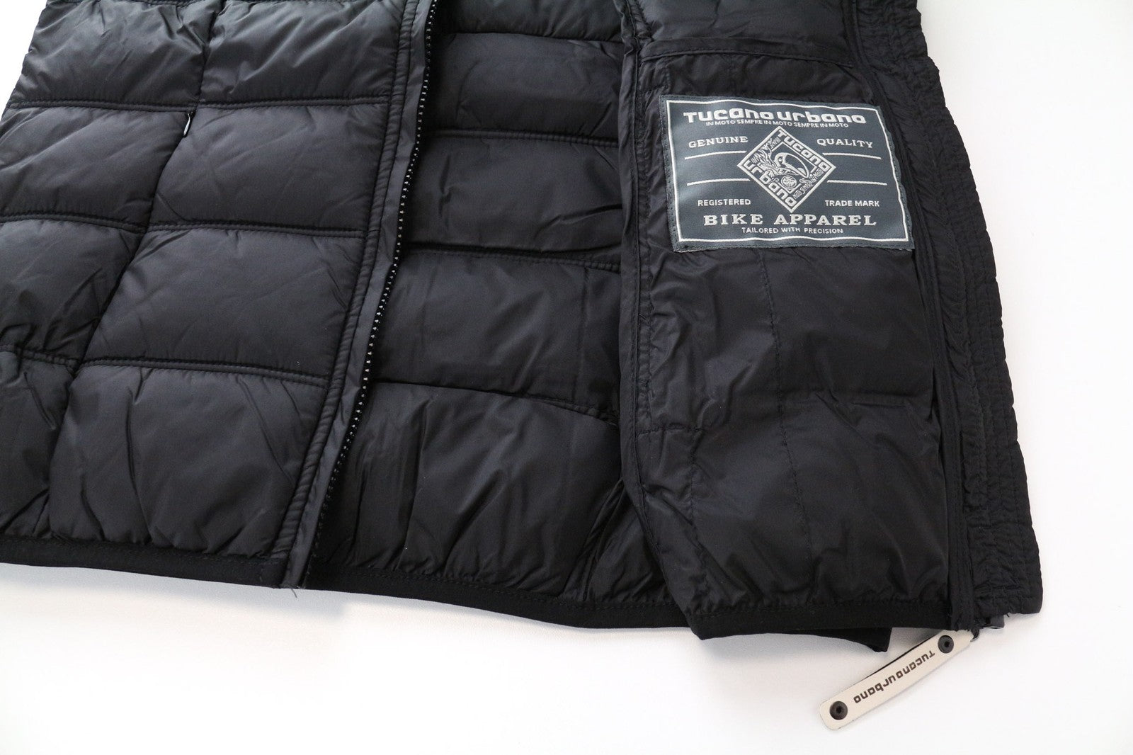 TUCANO URBANO Hot Dan Women's Waistcoat IT38 Black Moto Vest Sleeveless Lined