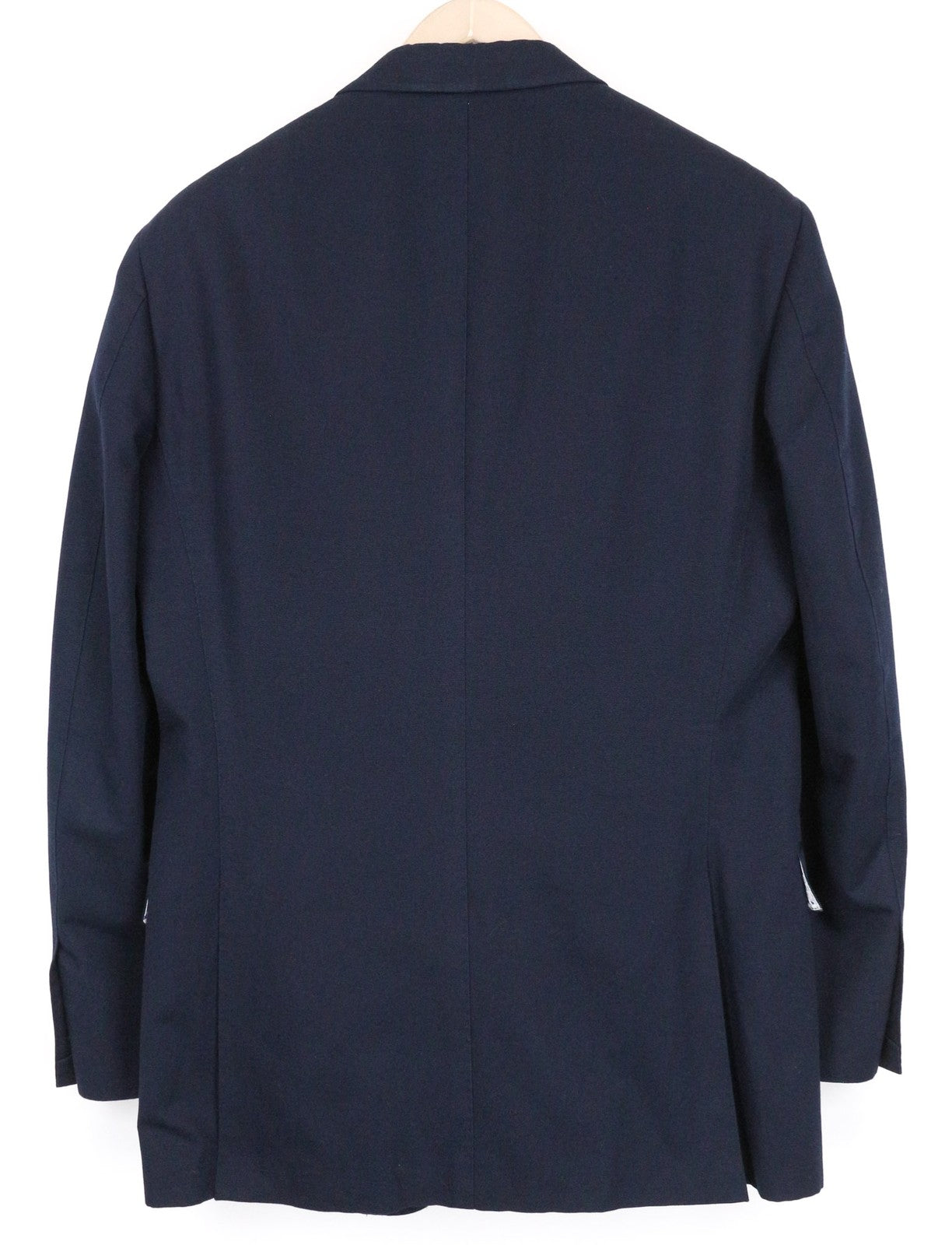 SUITSUPPLY vyriškas švarkas UK42R mėlynas grynos medvilnės vienos krūtinės smailiu atvartu 