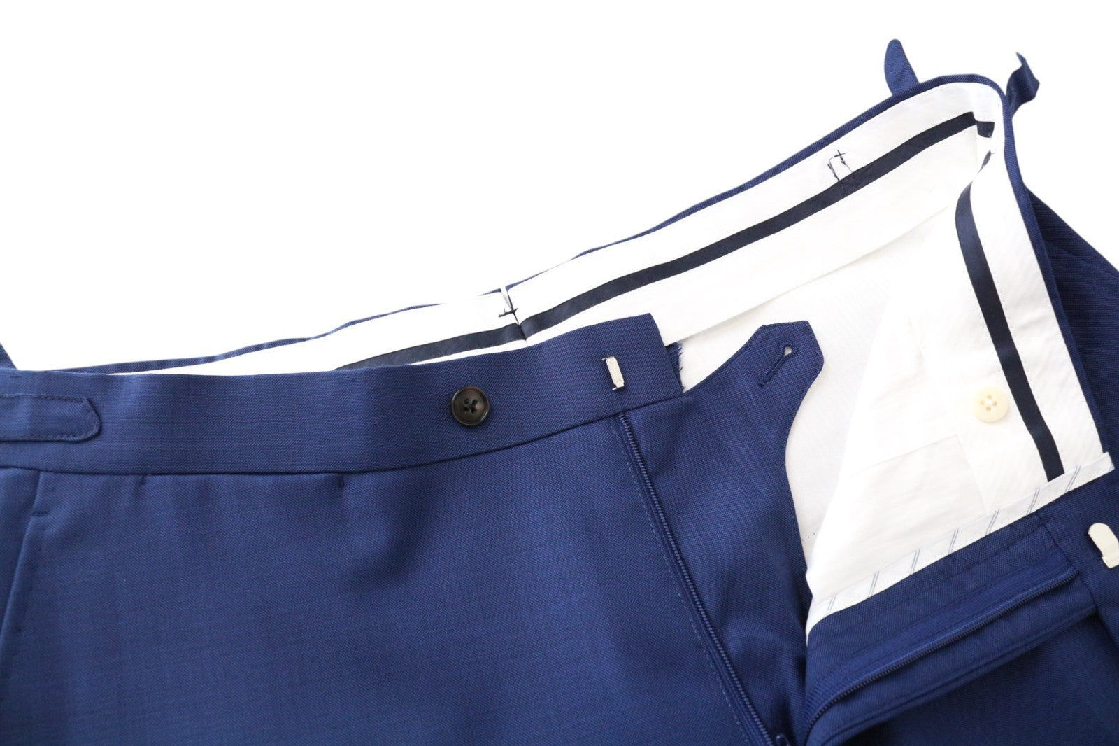 SUITSUPPLY La Spalla Men's Suit UK42R Blue 3 Piece Pure Wool Single-Breasted Set