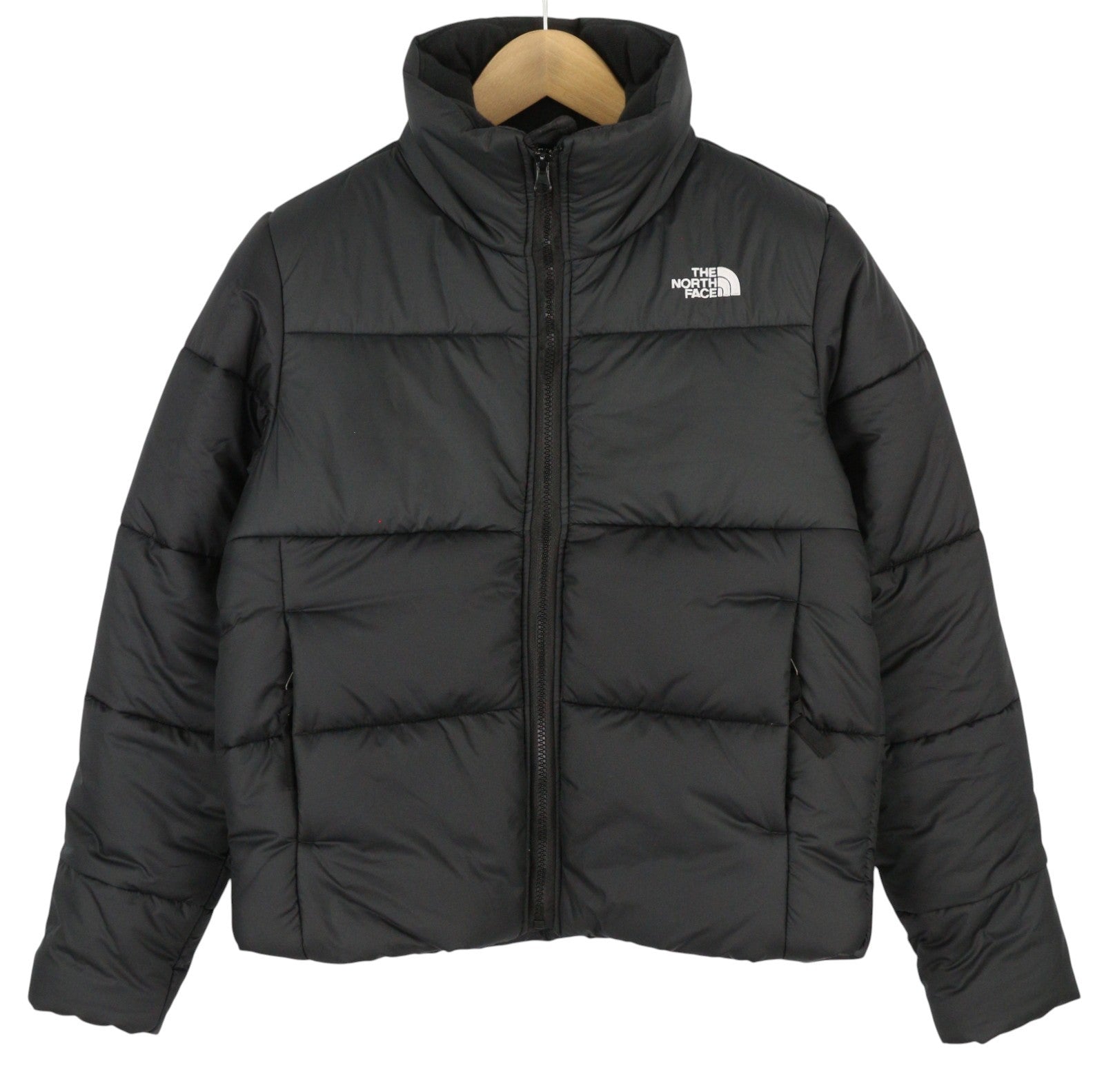 THE NORTH FACE Saikuru Women Jacket S Black Insulated Quilted High Neck Puffer