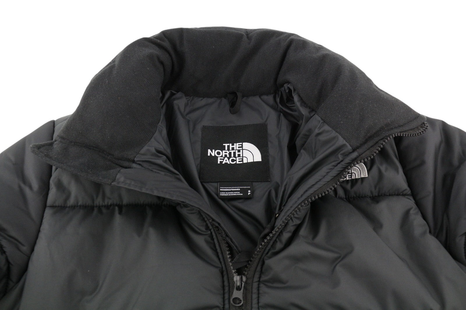 THE NORTH FACE Saikuru Women Jacket S Black Insulated Quilted High Neck Puffer
